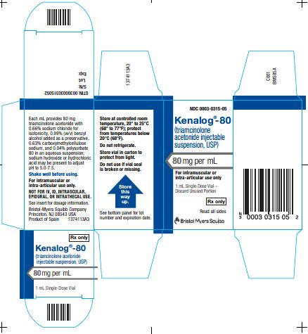 KENALOG-80 SD 80MG/ML 1ML