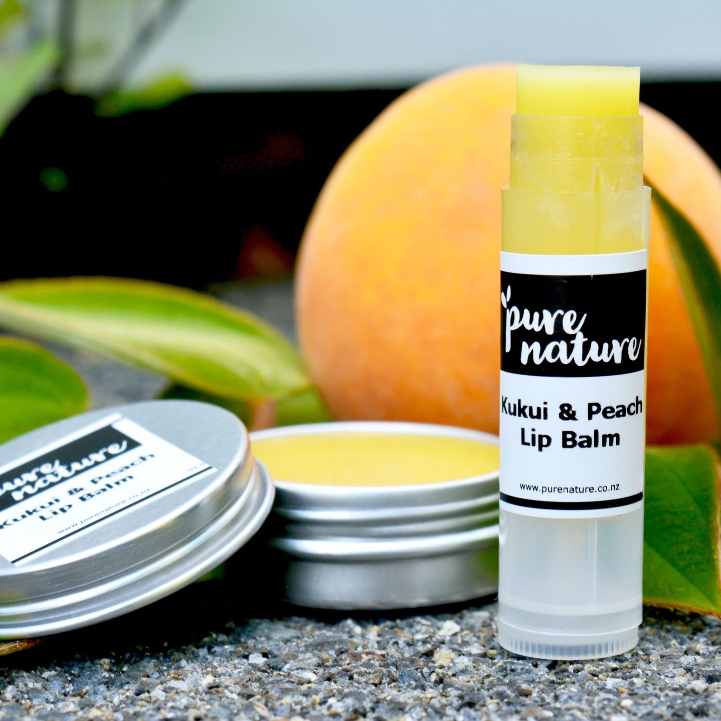 Organic Lip Balm; Georgia Peach