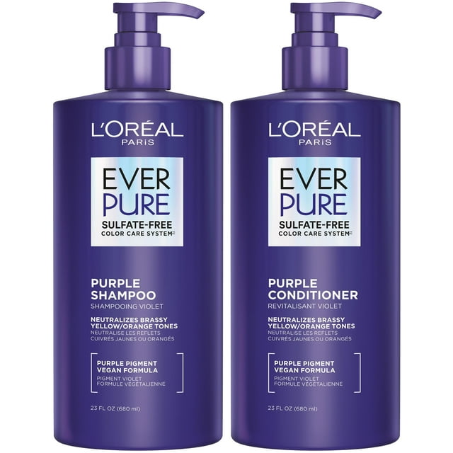 L'ORÉAL PARIS EverPure Sulfate Free Purple Conditioner for Colored Hair, Travel Size, 2.5 fl. oz.