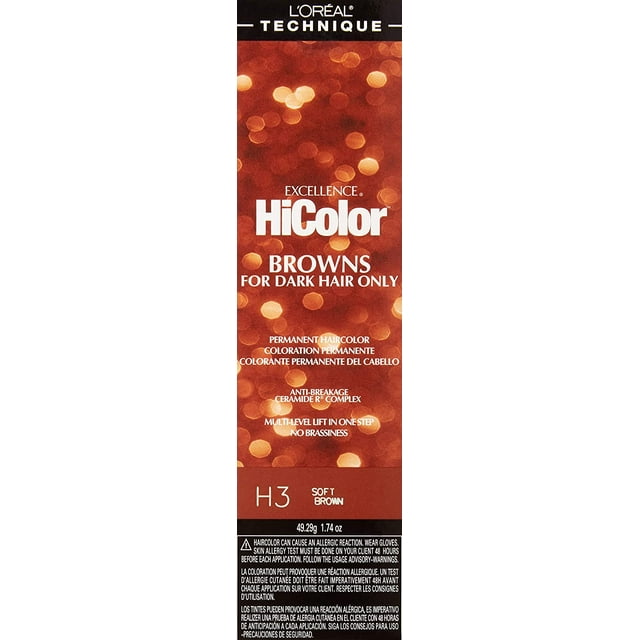 Loreal Excel Hicolor H03 Tube Soft Brown 1.74oz