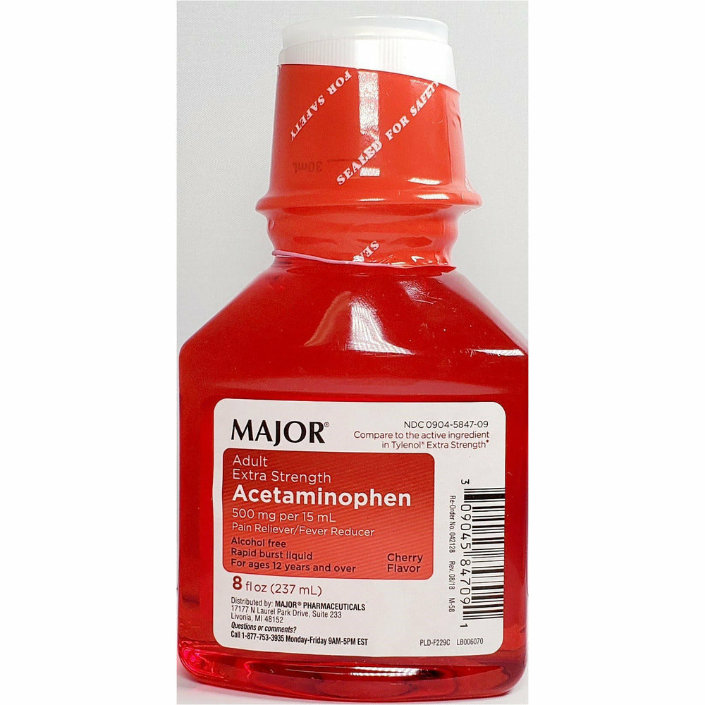 ACETAMINOPHEN 500 MG LIQ 237 ML MAJOR
