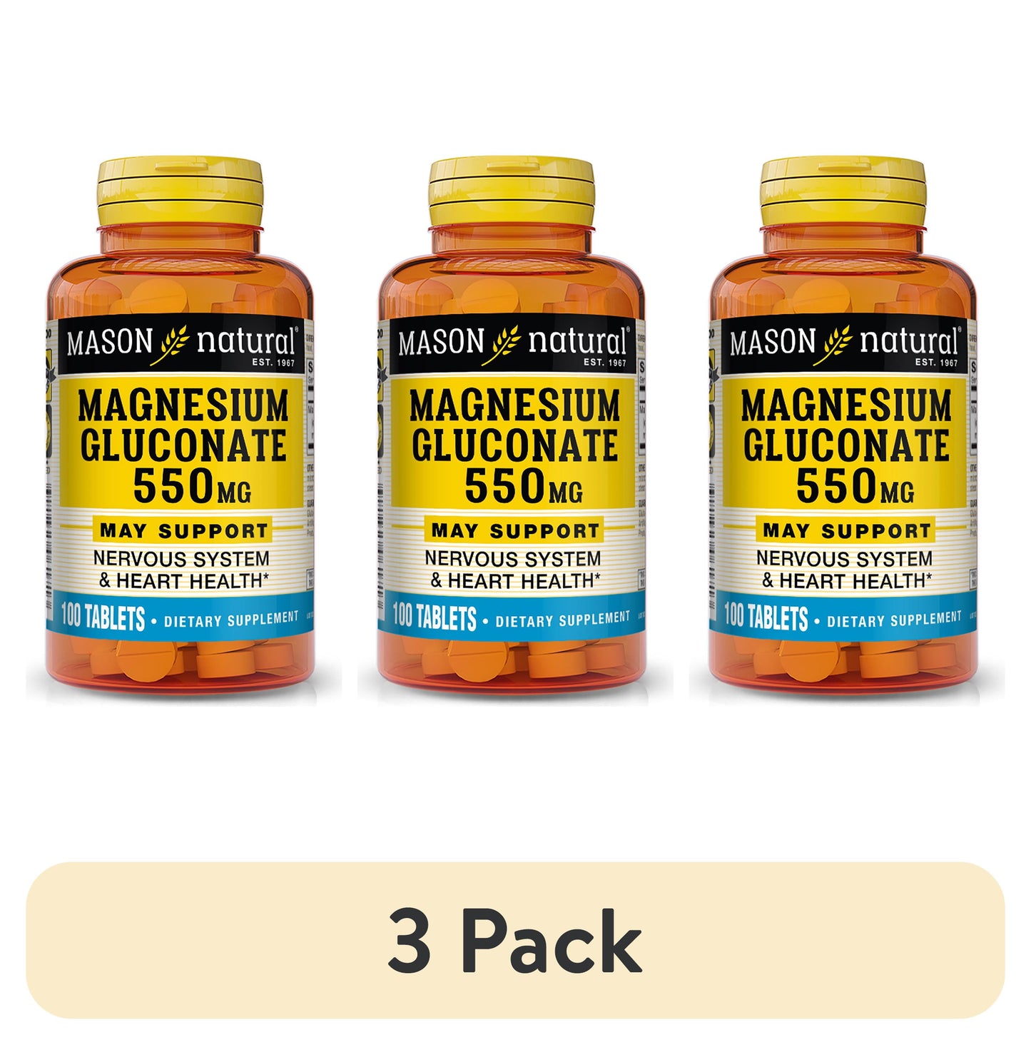 MAGNESIUM GLUCONATE TB 250MG 100