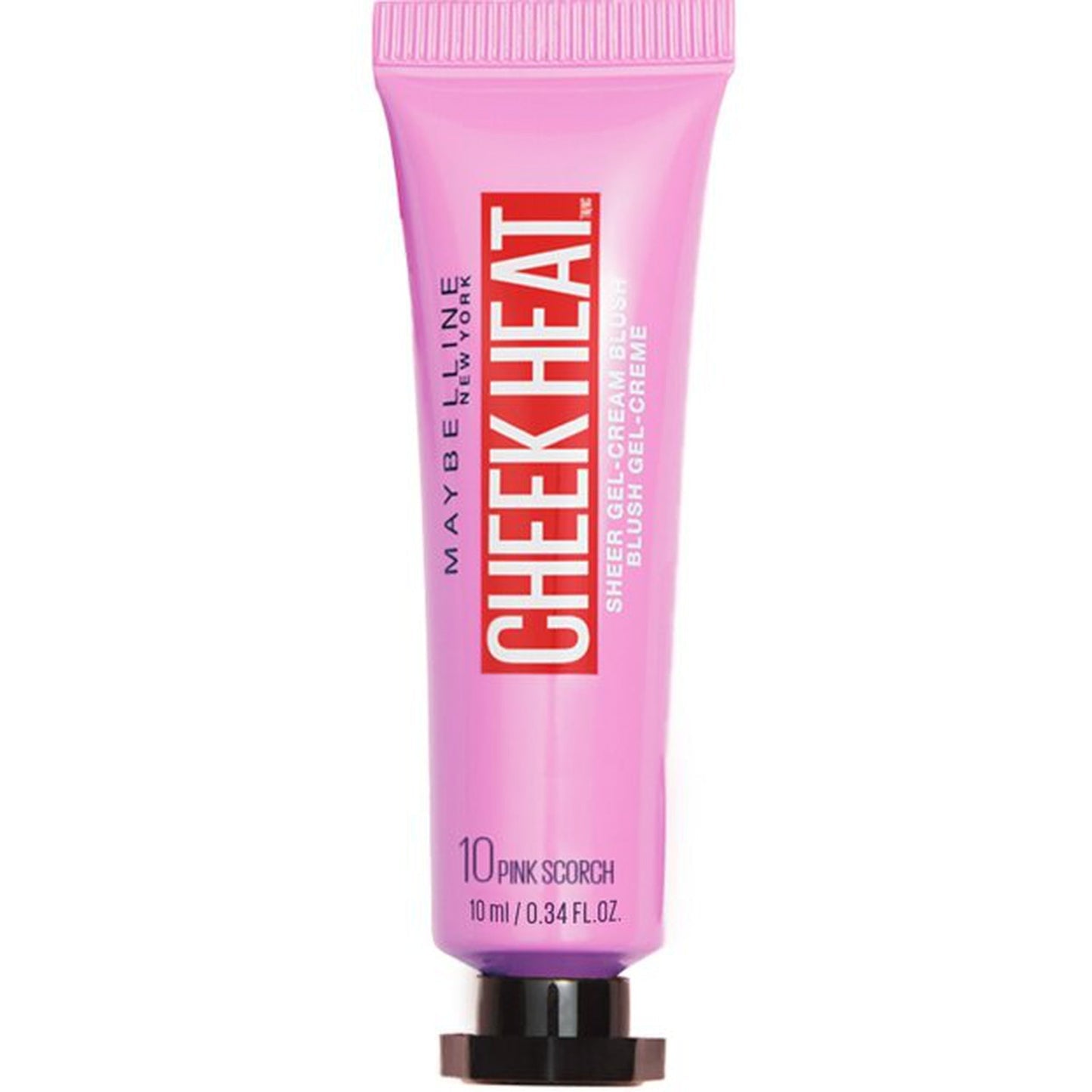 MAYBELLINE New York Cheek Heat Gel-Cream Blush, 010 Pink Scorch, 0.27 oz