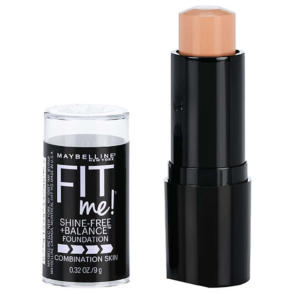 Maybelline Fit Me Shine-Free + Balance Stick Foundation, Porcelain, 0.32 oz