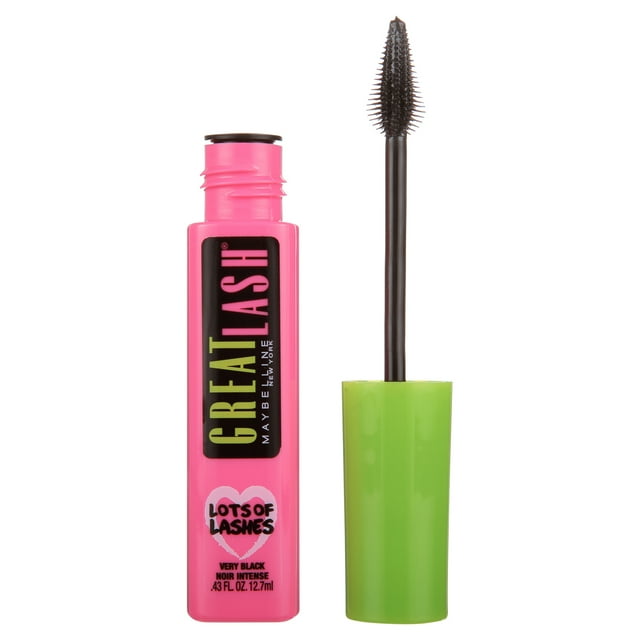 MAYBELLINE New York Great Lash Lots Of Lashes Washable Mascara, 141 Very Black, 0.43 oz