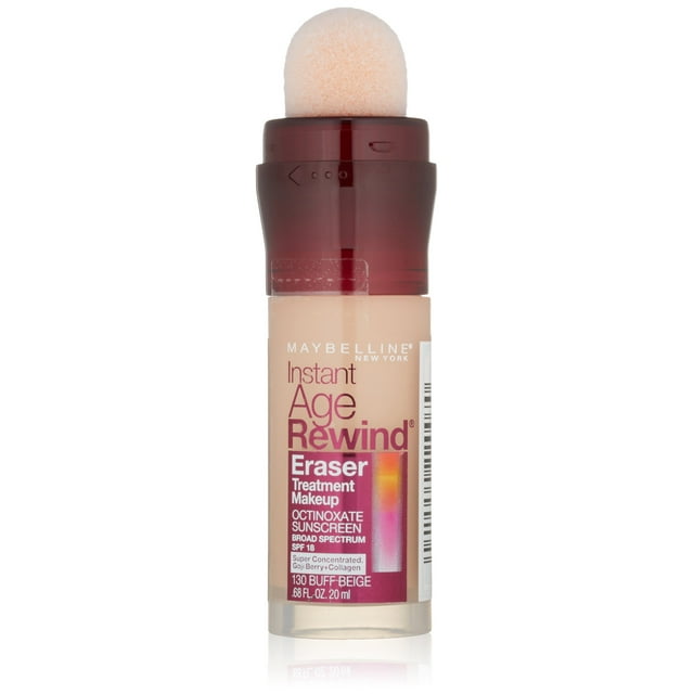 MAYBELLINE New York Instant Age Rewind Eraser Treatment Makeup, 110 Beige, 0.68 oz