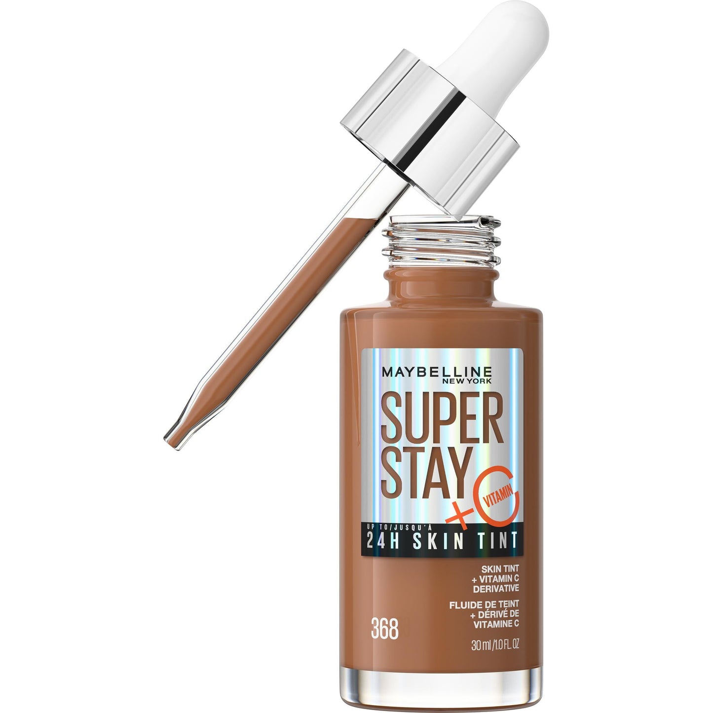MAYBELLINE New York Super Stay Long-Lasting Skin Tint with Vitamin C, 129, 1 oz