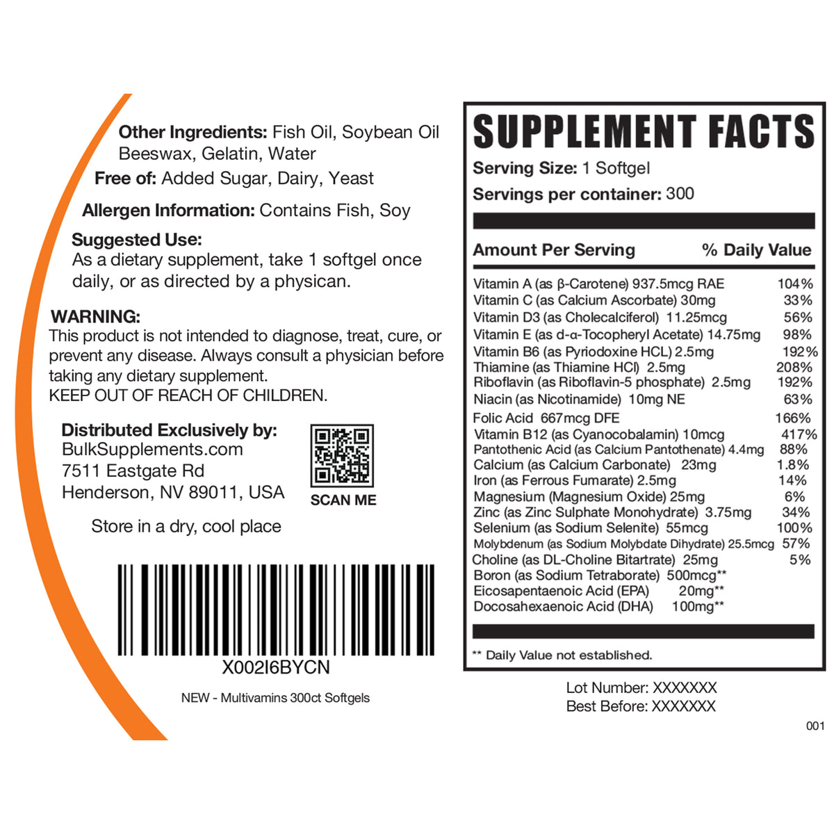 MULTIVITAMIN TAB 1000
