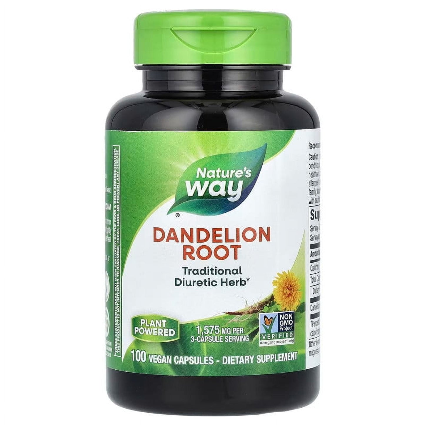 NWY DANDELION ROOT CP 525MG 100