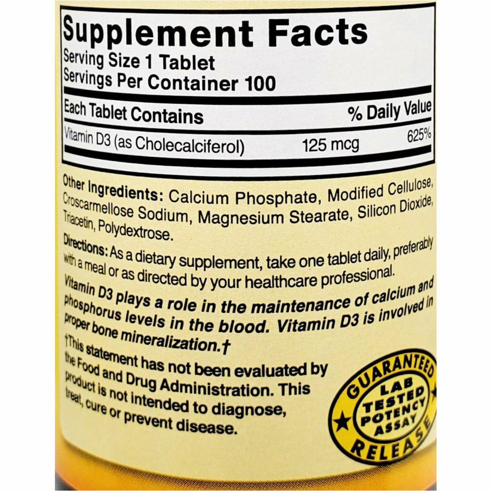 VITAMIN D3 1250 MCG CAP 100
