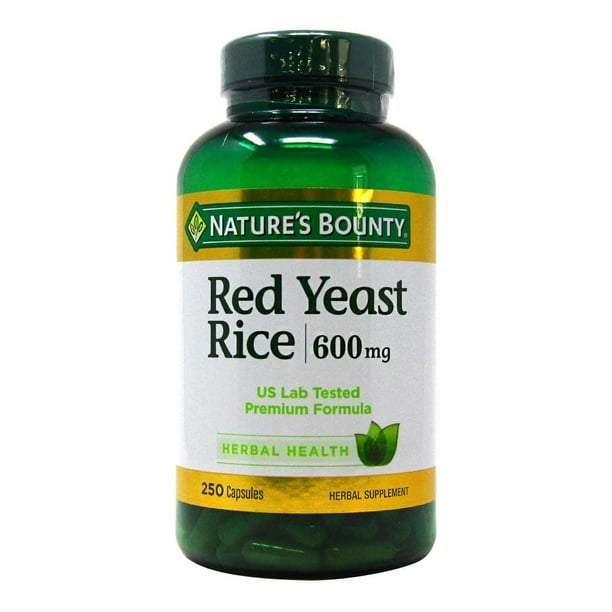 RED YEASTRICE 600MG CAP 250CT NAT BOUNTY