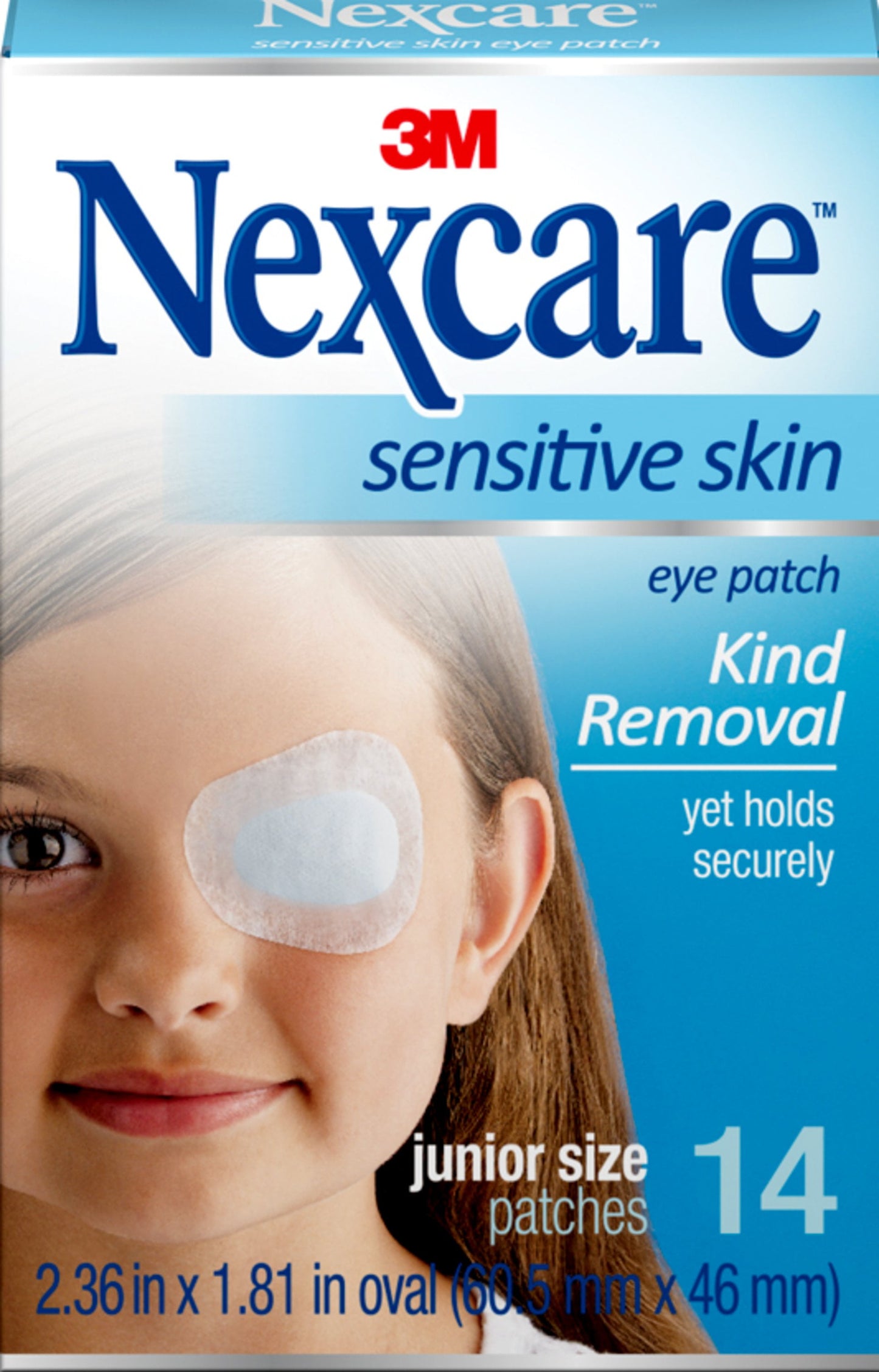 NEXCARE GENTLE REMOVL EYEPATCH REG 14 CT