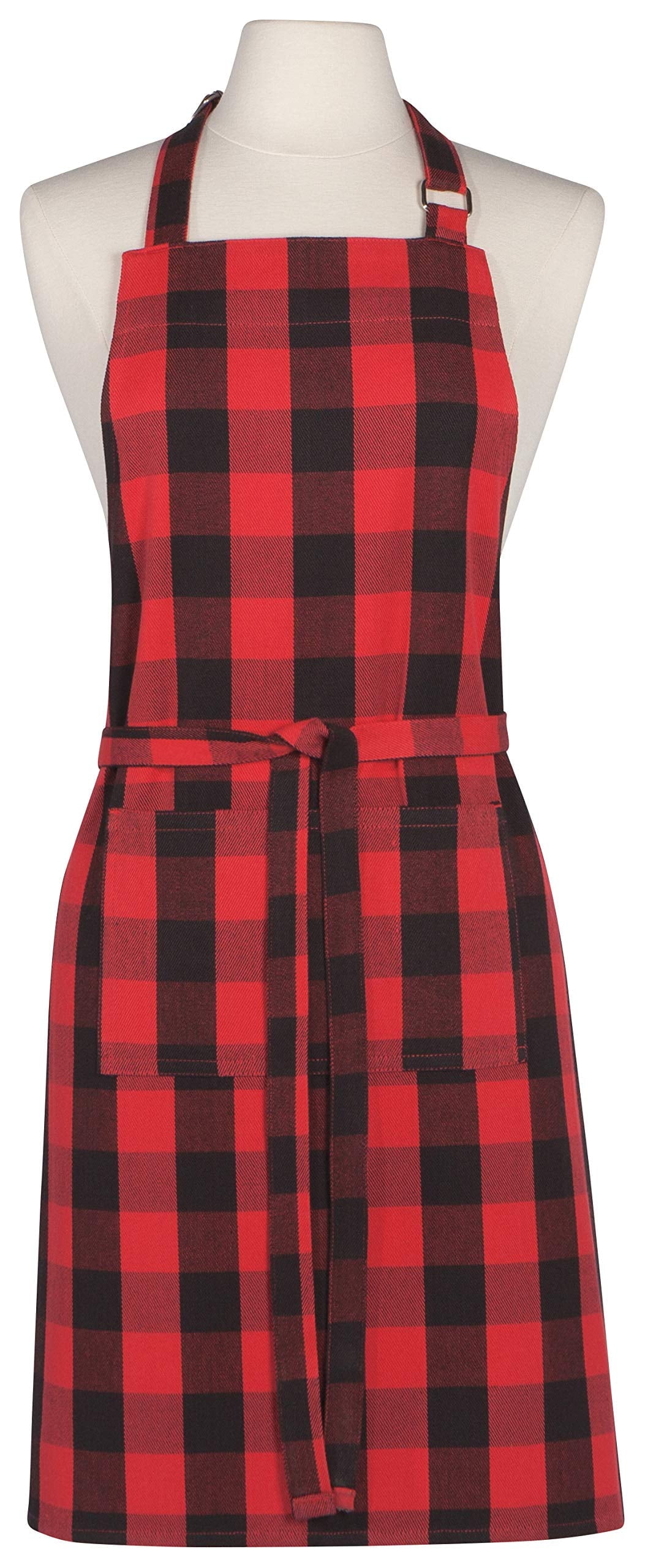 Now Designs Cotton Chef's Kitchen Apron, Solid Red
