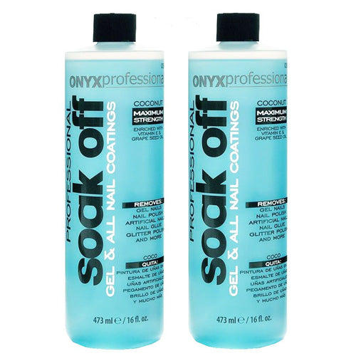 ONYX Professional Soak Off Formula Nail Polish Remover, 16 oz