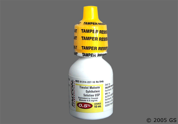 TIMOLOL MALEATE DR 0.25%10ML OPTH