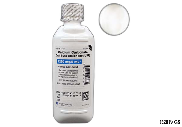 CALCIUM CARB SS 1250MG/5ML 473ML