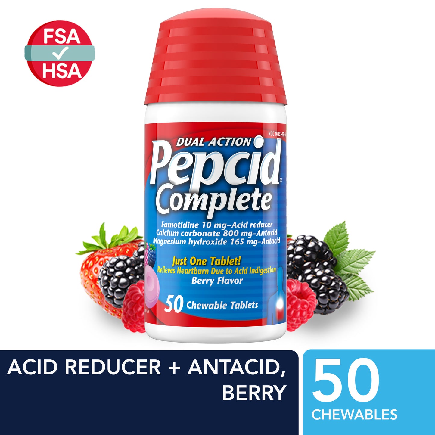 ANTACID EXTRA STGTH BERRY 750 MG CHW 96