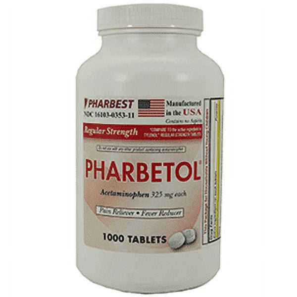 ACETAMIN TB 325MG 1000 RS AS/F