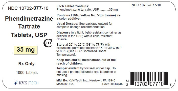 PHENDIMETRAZINE TB 35MG 1000 C3