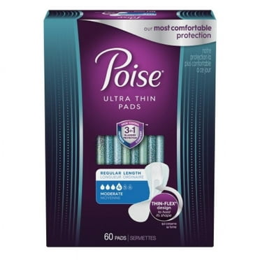 POISE ULTRA THIN MAXIMUM LONG PAD 2X36CT