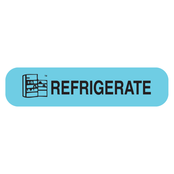 RX LABEL 41017 REFRIGERATE 1000CT API