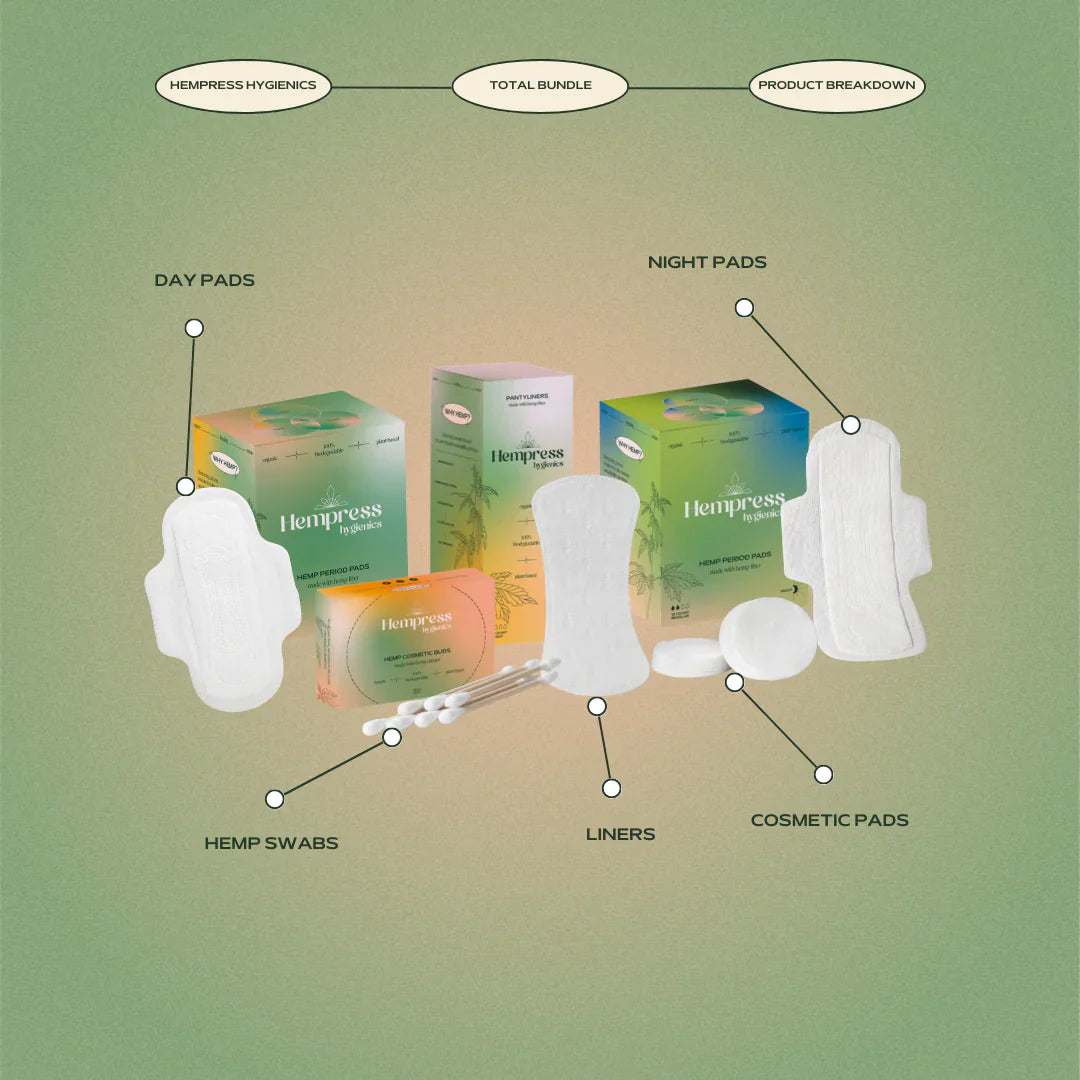 HEMPRESS HYGIENICS PADS,REGULAR