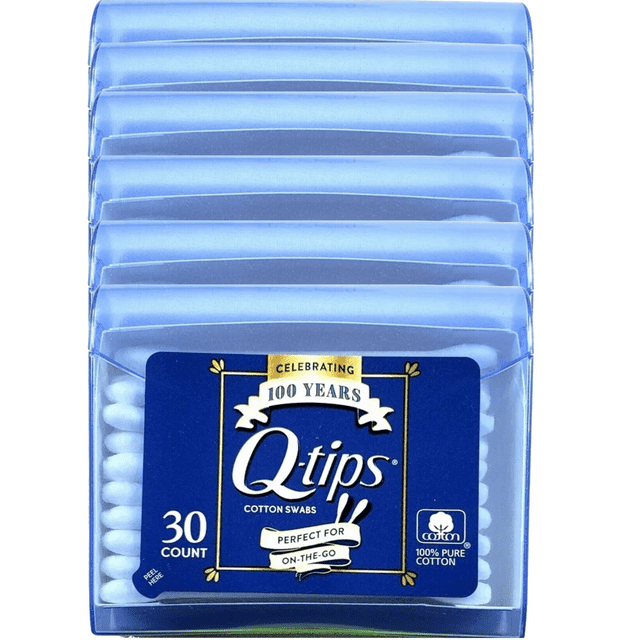 Q-Tips Blue Purse Pack Cotton Swabs, 30 count