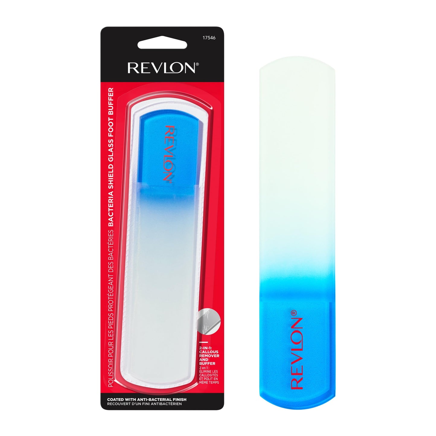 REVLON Bacteria Shield Glass Foot Buffer