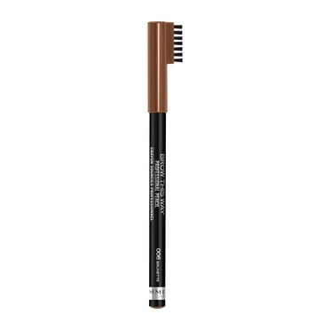 Rimmel London Brow This Way Eyebrow Pencil, Dark Brown, 1ml