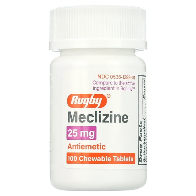 MECLIZINE 25 MG CHW 100