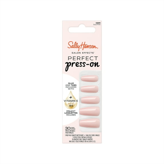 Sally Hansen Salon Effects Perfect Press-on Nails, 311, Soul Pink