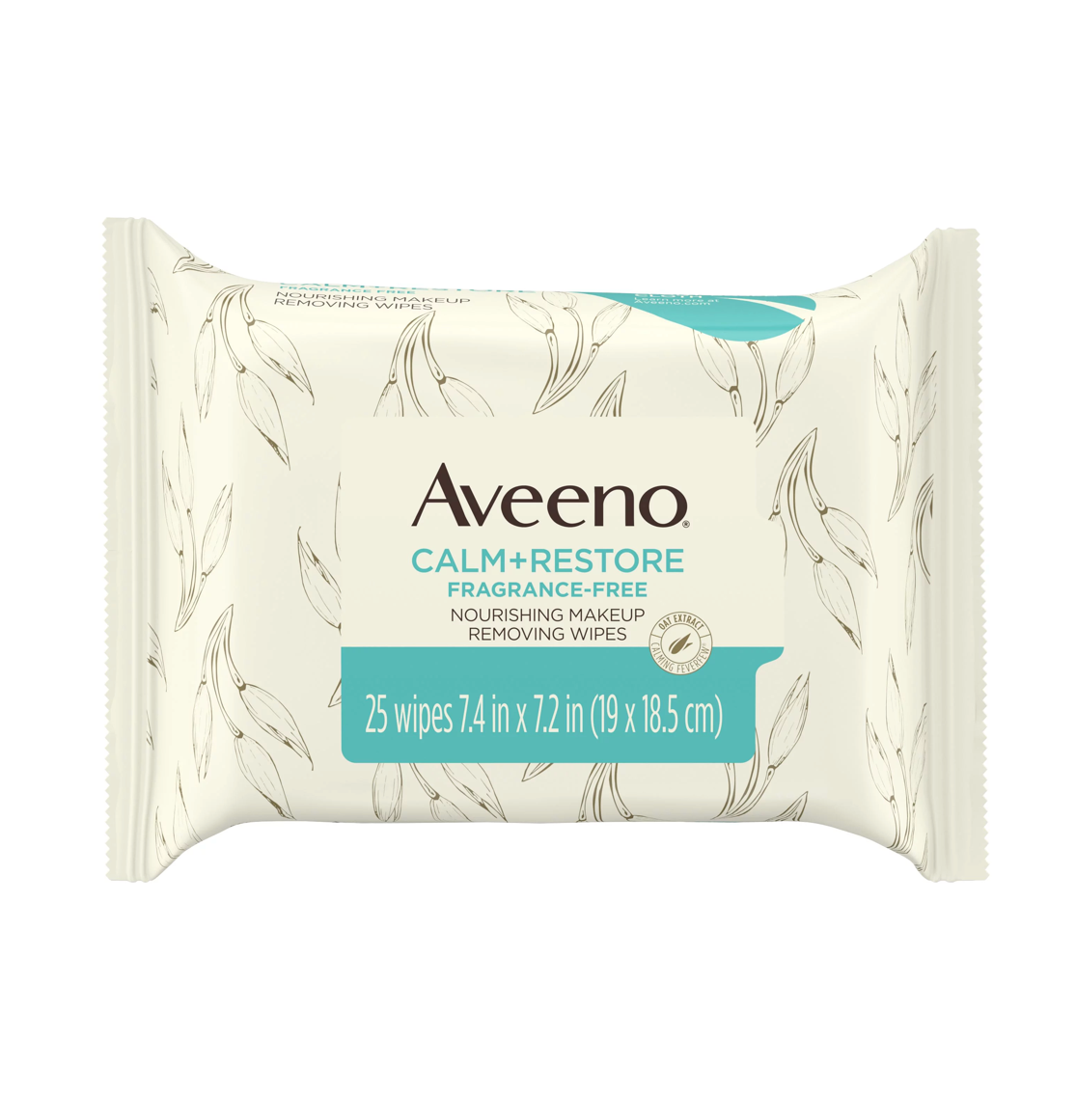 Aveeno Makeup Remover Wipes Calm + Restore 25 Ct Frag-Free