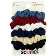 Scünci Effortless Beauty 2x2 Basic Ribbed Twisters, 3 CT