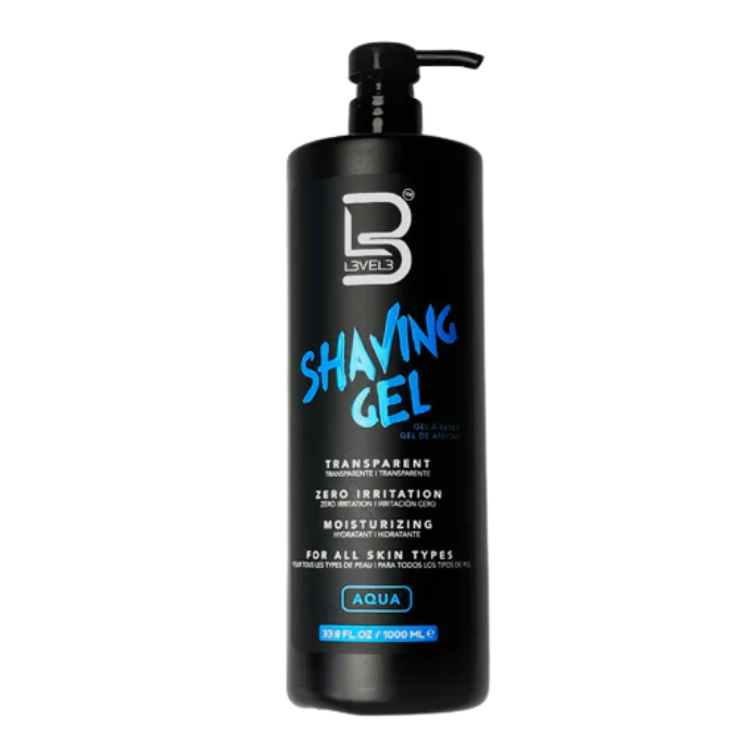 LEVEL3 SHAVING GEL AQUA 16.9OZ