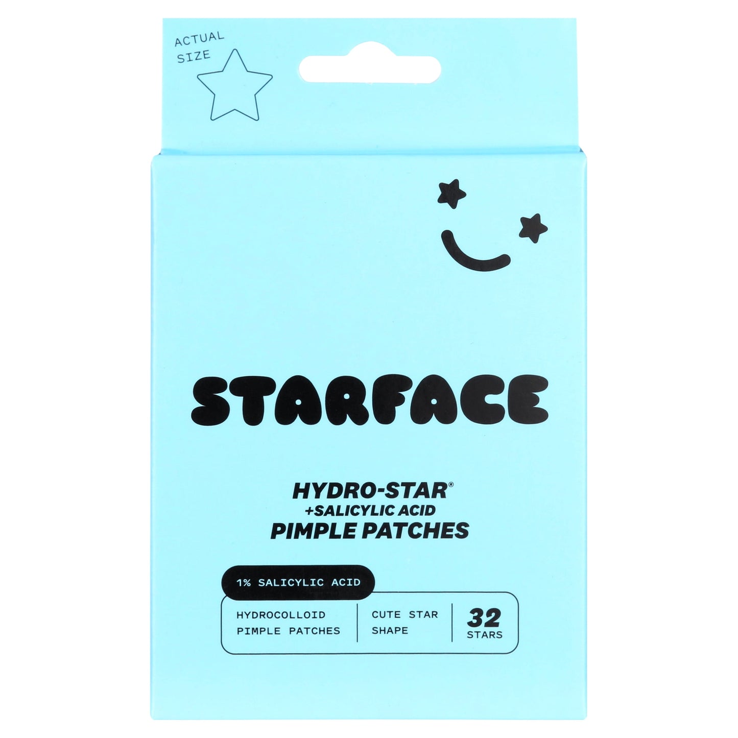 STARFACE Hydro-Star Pimple Patches - Big Yellow Starter Pack, Compact + 32 patches