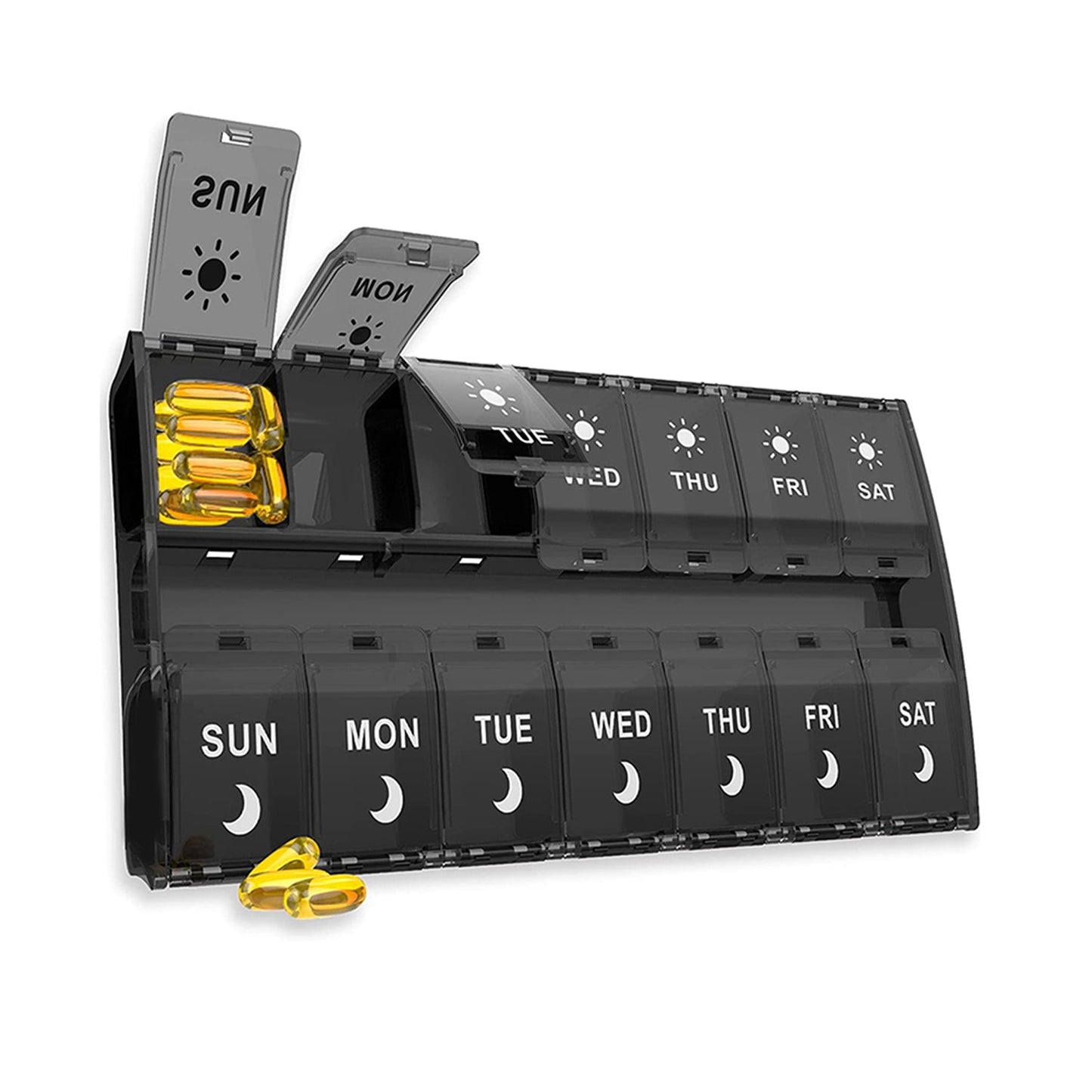 PILL ORGANIZER 7DAY PUSH TO OPEN
