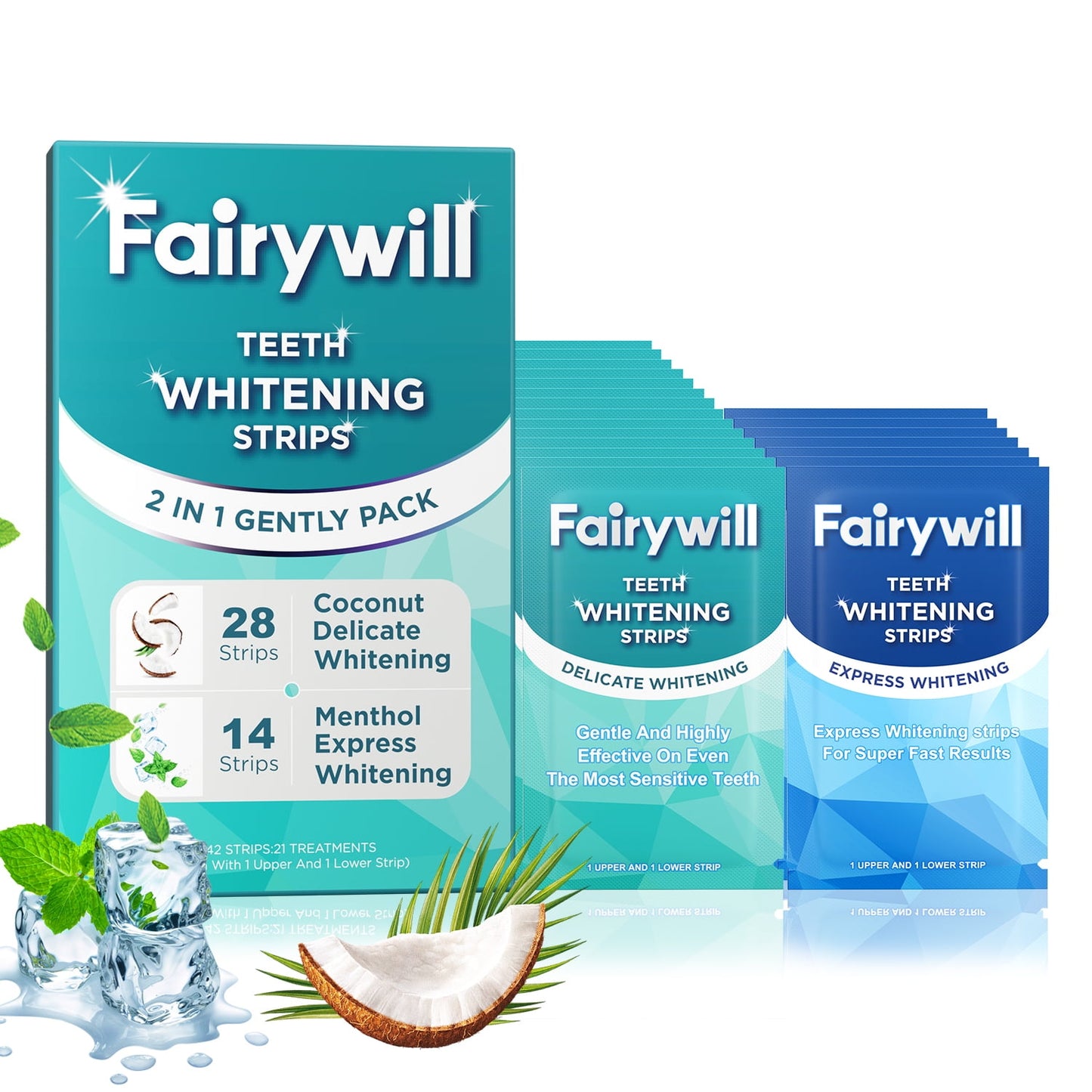 WHITENING STRIPS,COCONUT