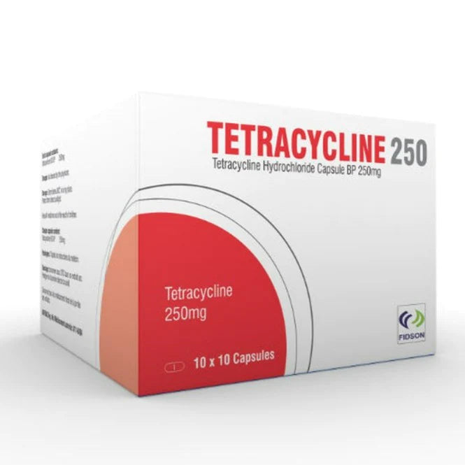 TETRACYCLINE CP 250MG 100