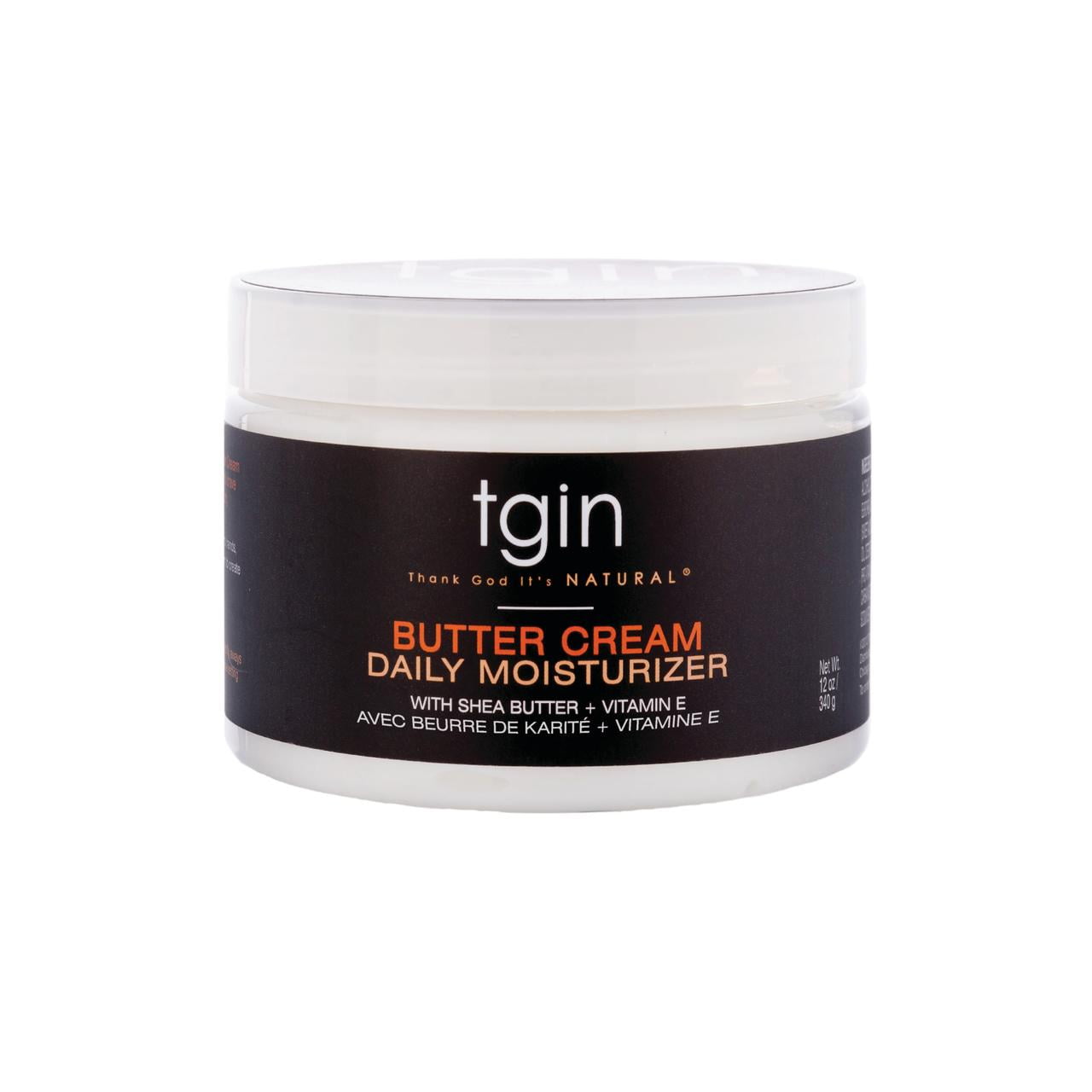 tgin - Thank God It's Natural - Butter Cream Daily Moisturizer with Shea Butter + Vitamin E - 12 fl oz