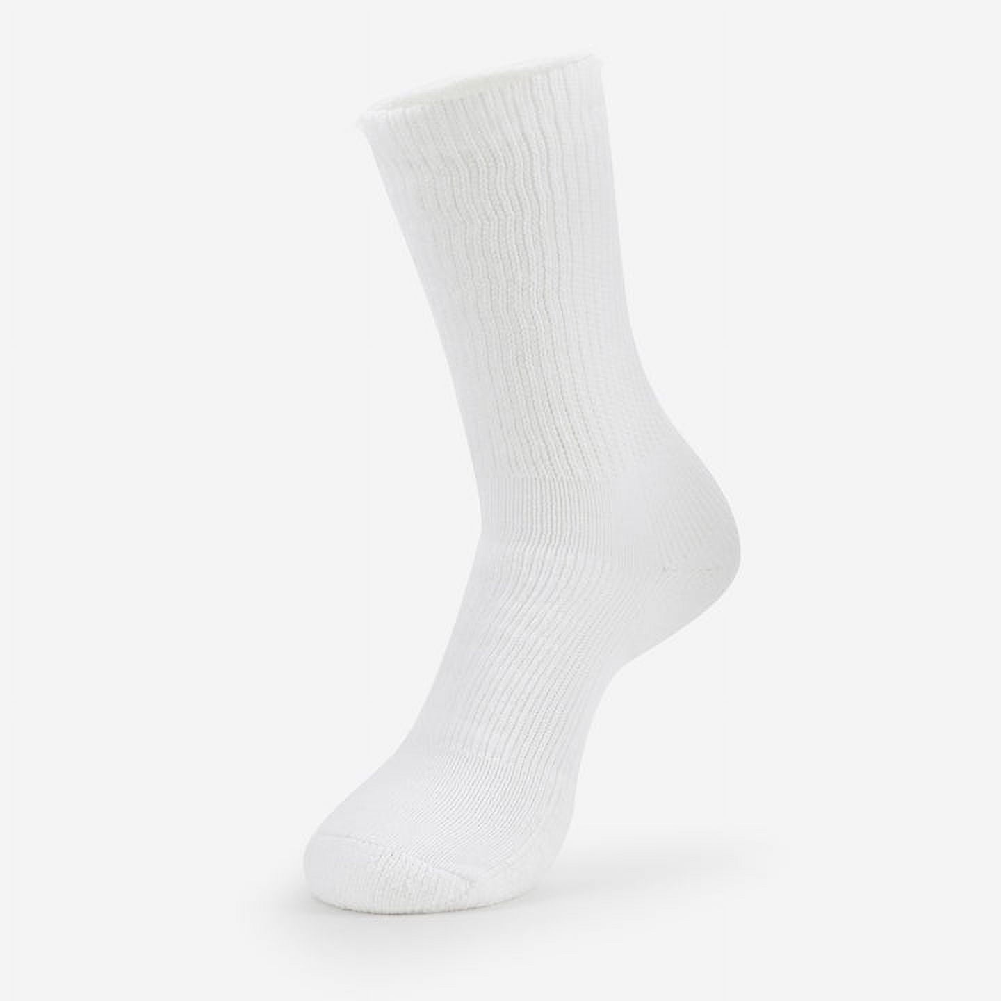 Russell Fashion Foot Women's Moderate Compression Long Crew Sock - Black 1 pair