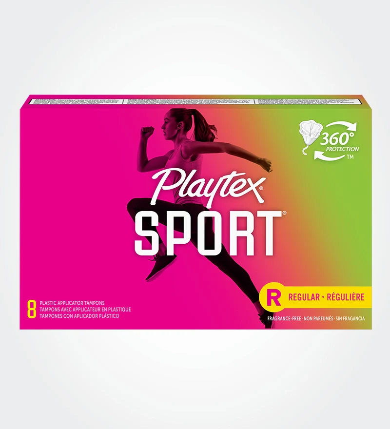 PLAYTEX TAMPON SPORT REG UNS 18CT