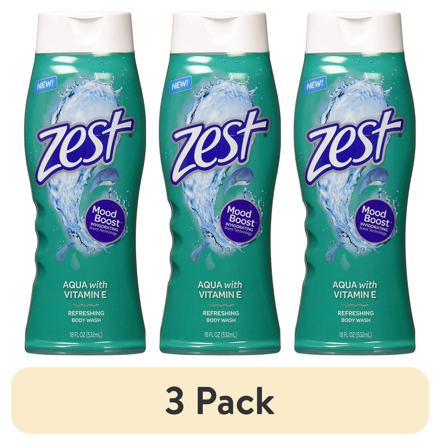 ZEST BODY WASH AQUA 18OZ