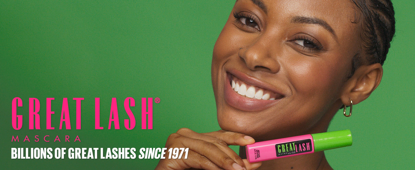 MAYBELLINE New York Great Lash Washable Volumizing Natural-Looking Mascara, Blackest Black, 0.43 oz