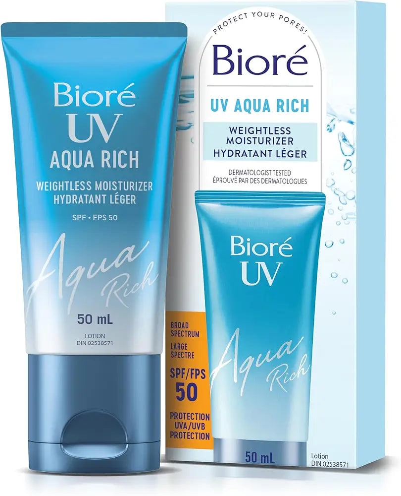 Biore Uv Aqua Rich Spf50 Weightless Moisturizer 1.7oz