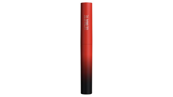 MAYBELLINE New York Color Sensational Ultimatte Slim Lipstick Makeup, 299 More Scarlet