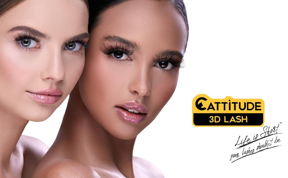 EBIN NEW YORK Cattitude Sexy Cat False 3D Eyelashes - Sagittarius