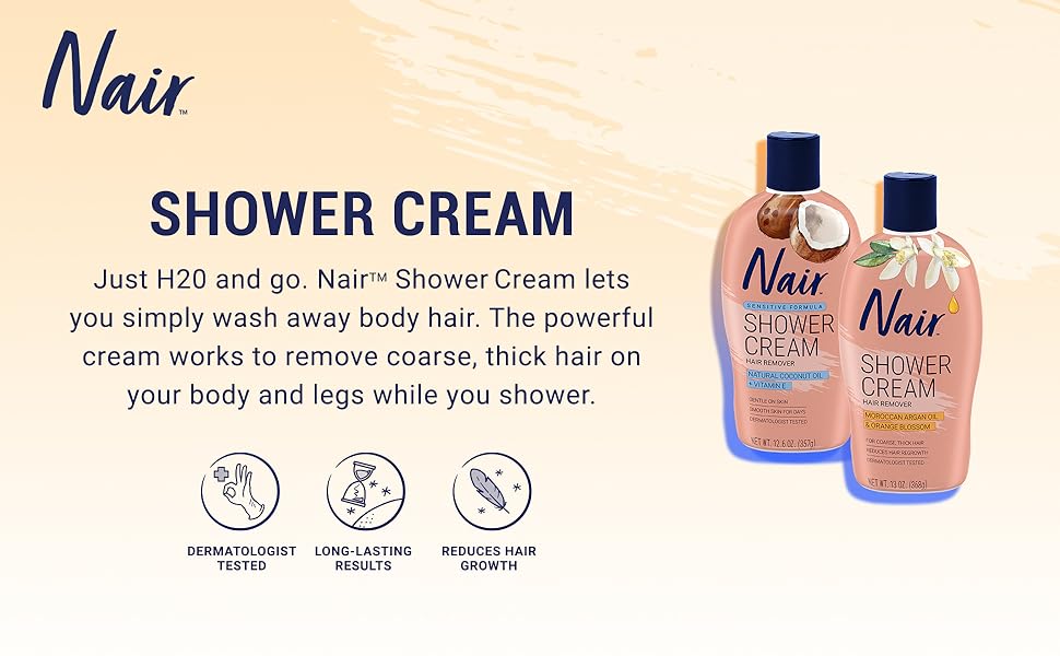 NAIR SNST SHWR PWR CR 12.6OZ CN/O