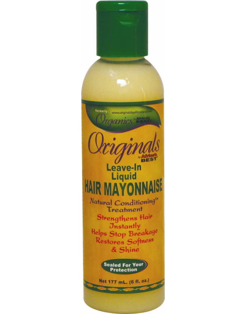 Africas Best Orig Hair Mayo Liquid Leave-In Condition 6oz