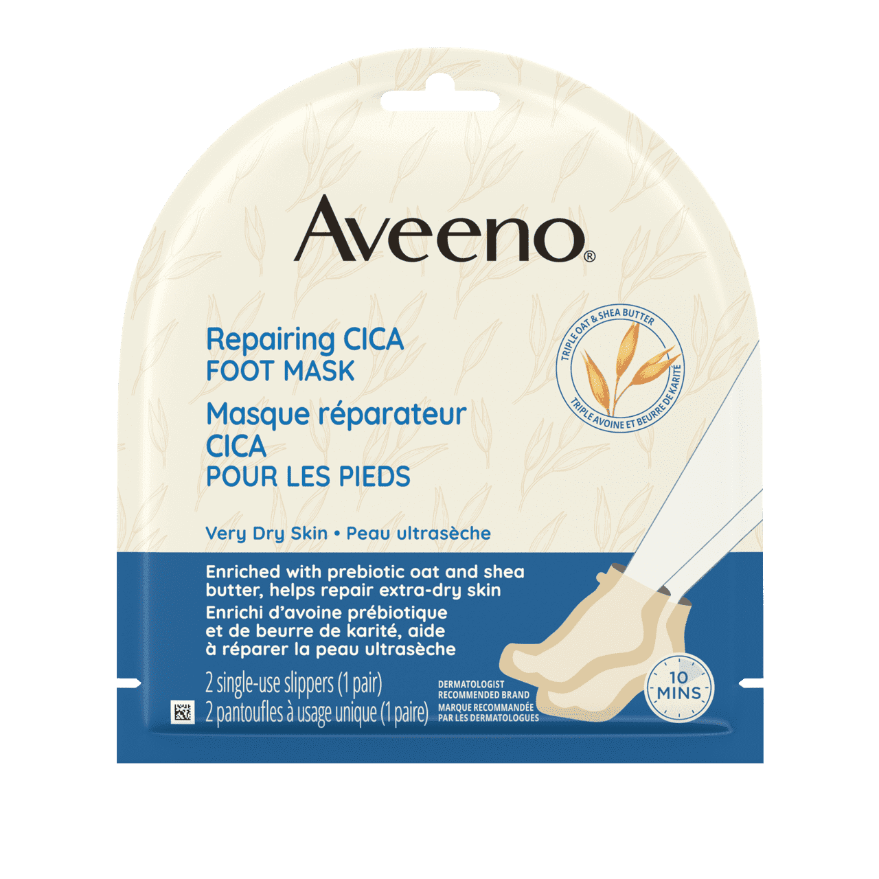 Aveeno Repairing Cica Foot Mask (6in)