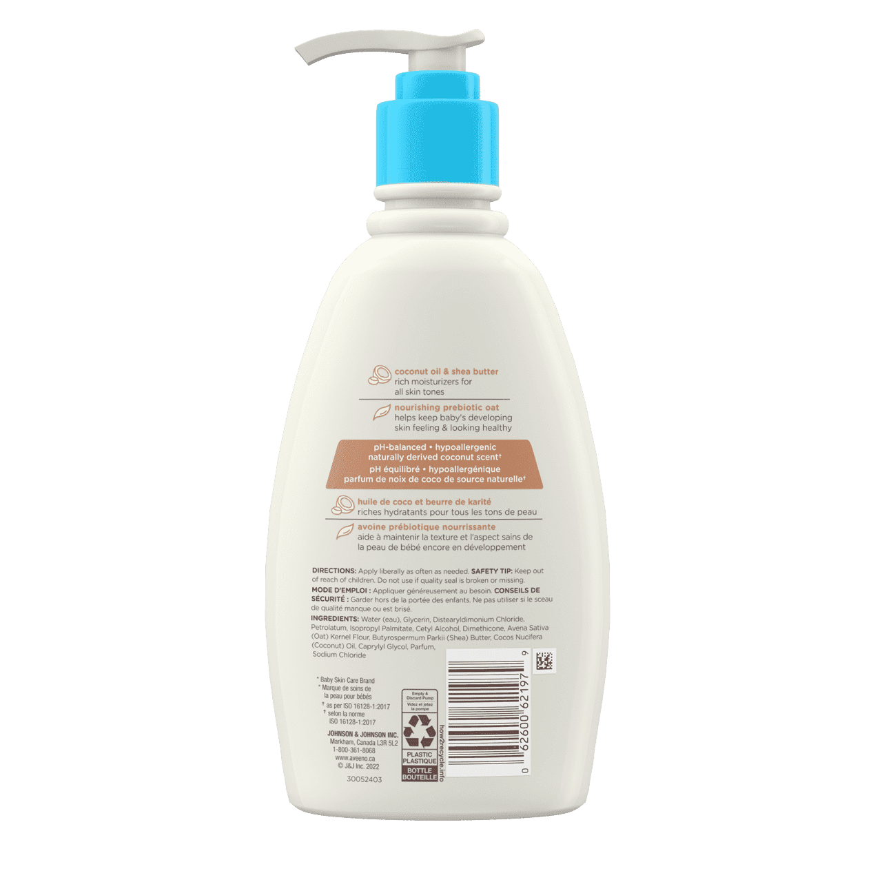 Aveeno Baby Cream Daily Moisture 12oz Coconut Oil&Shea